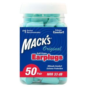 Macks Original Soft Foam Ear Plugs 50pairs